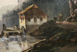 Hendrick Gerrit ten Cate - Olieverf op doek, Watermolen - Ingelijst kopen? Bied vanaf 250!