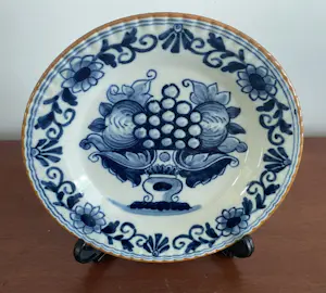 Koninklijke Tichelaar Makkum - Twee Delftsblauwe aardewerken wandbordjes kopen? Bied vanaf 20!