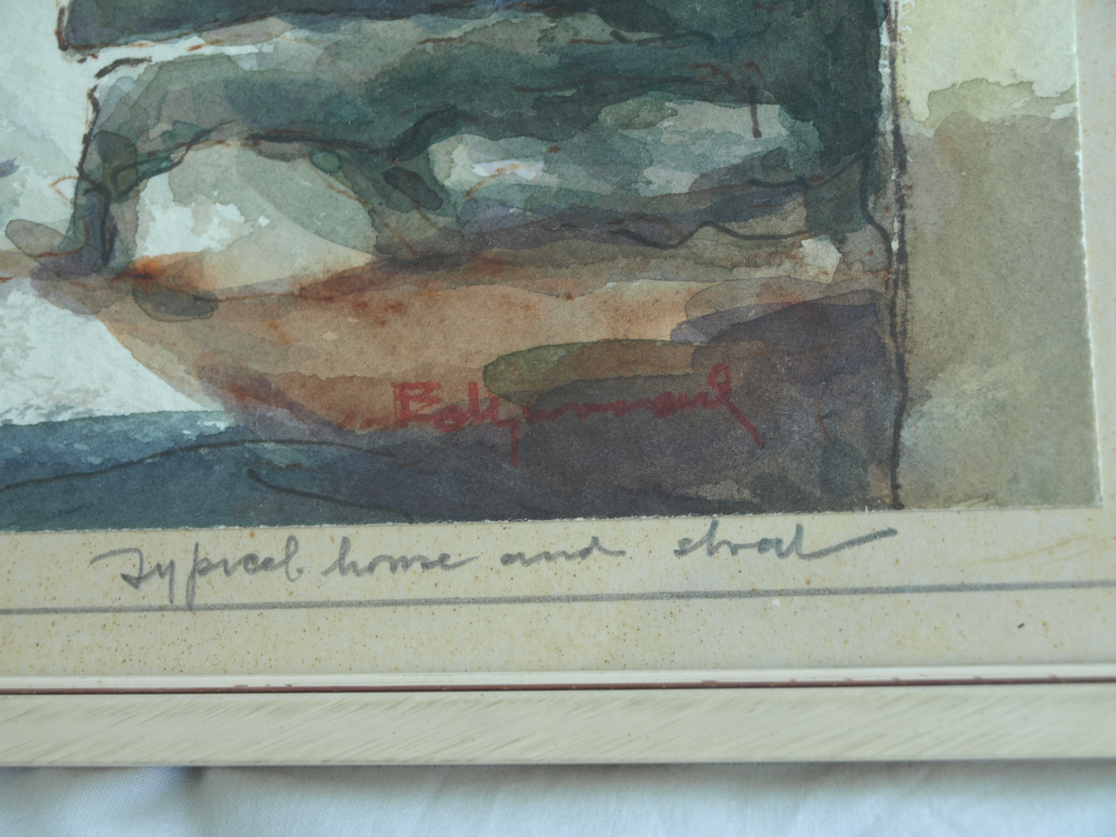 Niet of onleesbaar gesigneerd - 2 Aquarellen , gesigneerd & ingelijst – Engelse kunstenaar? kopen? Bied vanaf 1!