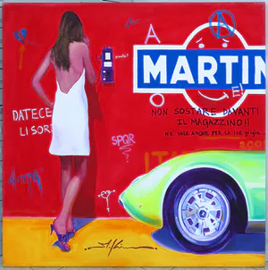 Marco Kooiman - Acryl op doek, Martini (Groot) kopen? Bied vanaf 350!