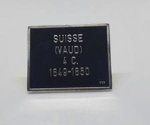 Zilver 999 postzegel 4 cent Zwitserland 1849-1850 kopen? Bied vanaf 1!