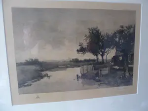 C.L. Dake - Ets, Boerderij aan het water. kopen? Bied vanaf 45!