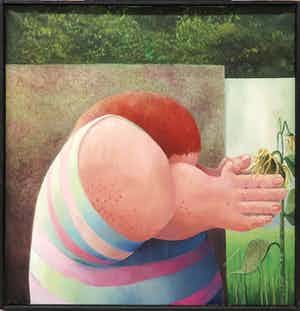 Frans Nicolai - Olieverf op doek, Duik - Ingelijst verkocht voor € 120!