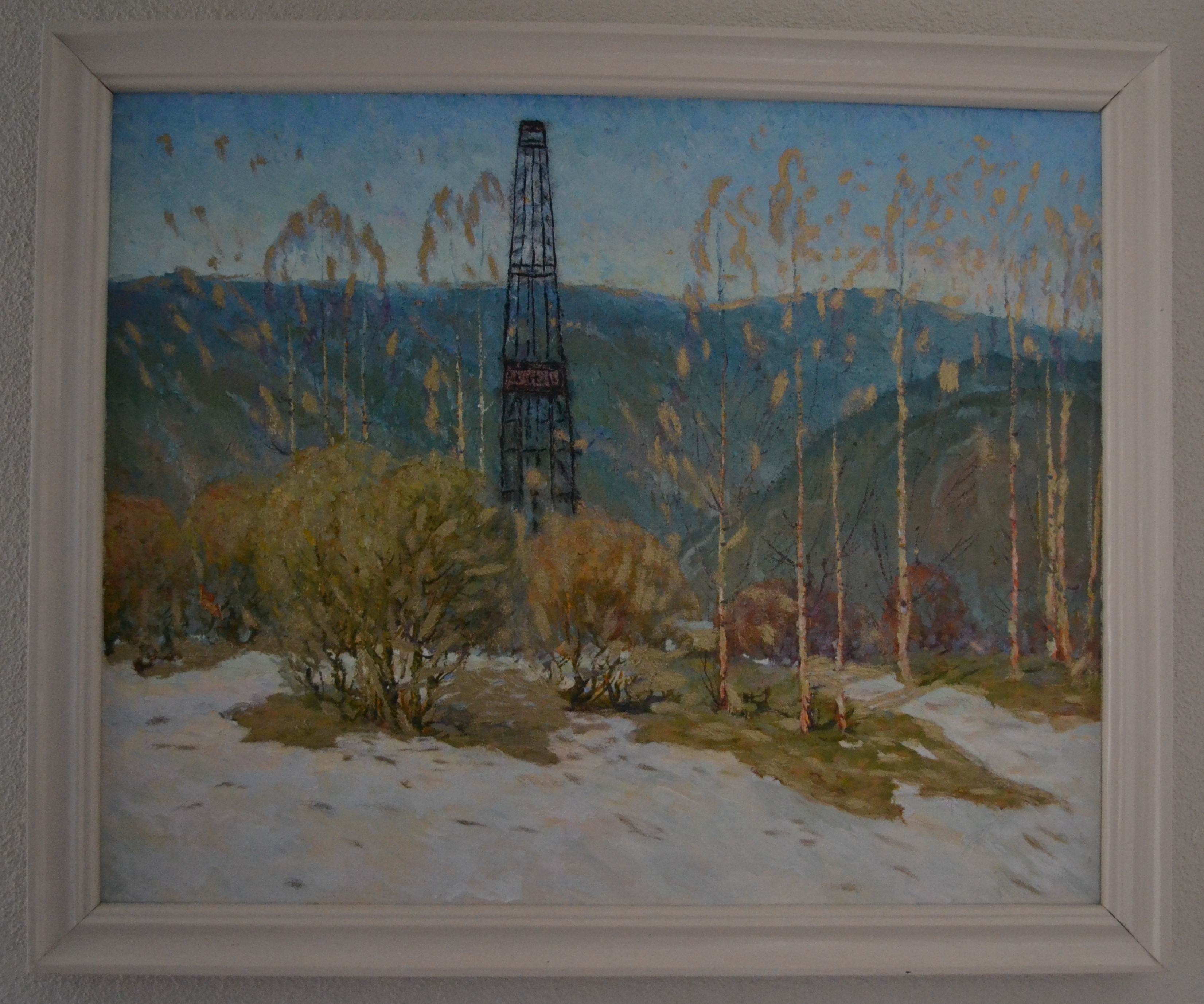 Niet of onleesbaar gesigneerd - Russische school - Olieverf op doek - Voorjaar kopen? Bied vanaf 1!