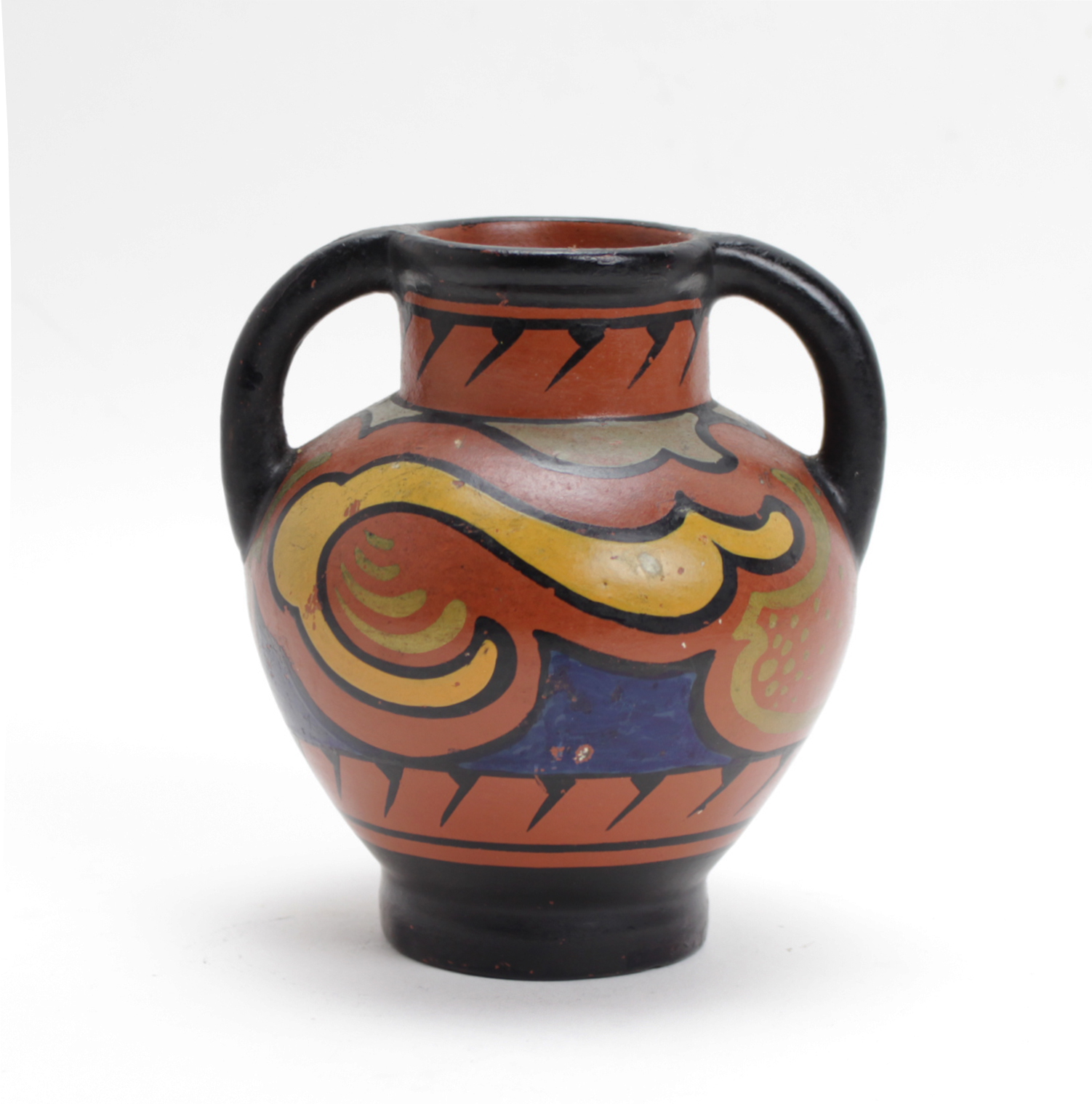 Kunstaardewerkfabriek Ed. Antheunis - aardewerk vaasje verkocht voor € 10!