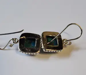 NieuweZilveren Tijdloze blauw koperen turkoois oorbellen kopen? Bied vanaf 65!