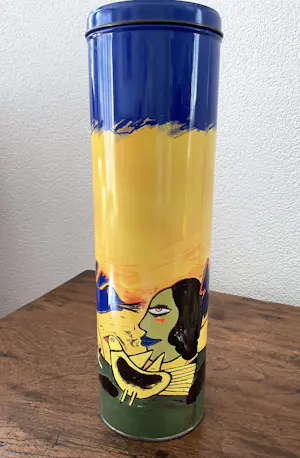 Corneille - 2 schaaltjes en hoge blikken trommel, gesigneerd in de druk kopen? Bied vanaf 25!