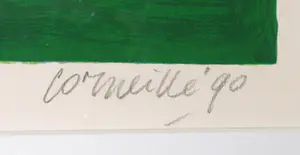 Corneille - Zeefdruk, Vrouw met vogel - Ingelijst (Groot) kopen? Bied vanaf 350!