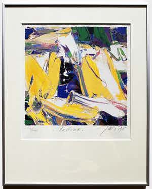 JAS - Zeefdruk. Titel, "Bellona". (mooi ingelijst) verkocht voor € 30!