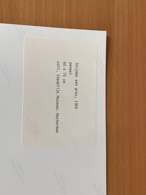 Niet of onleesbaar gesigneerd - Foto's (3) schilderijen Co Westerik Stedelijk Museum kopen? Bied vanaf 10!