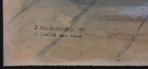 Jenny Dalenoord - Gemengde techniek op papier, Kerkinterieur St. Jacob Den Haag kopen? Bied vanaf 1!