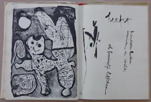 Lucebert - "LITHOLOGIE" / BOEKJE 10 GEDICHTEN + 10 ZW-W LITHO'S / 31x23cm / 1959 kopen? Bied vanaf 25!