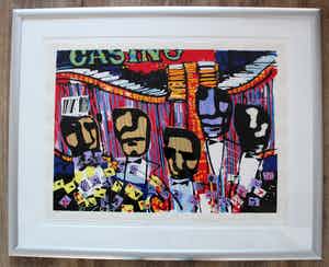 Herman Brood - ingelijste zeefdruk: Casino - (nette lijst!) verkocht voor € 395!