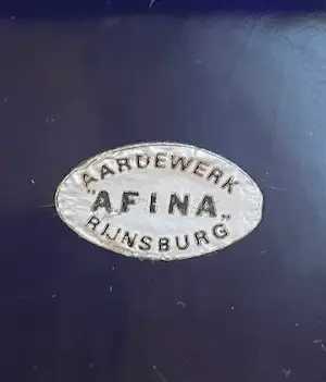 Afina Rijnsburg - Vintage Sixties Blokvaasje + Cactuspotje kopen? Bied vanaf 1!