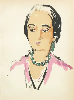 Kees van Dongen - Pochoir, Tête de femme kopen? Bied vanaf 1!