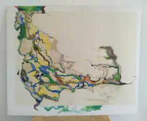 Niet of onleesbaar gesigneerd - S. Lack, abstract werk kopen? Bied vanaf 1!