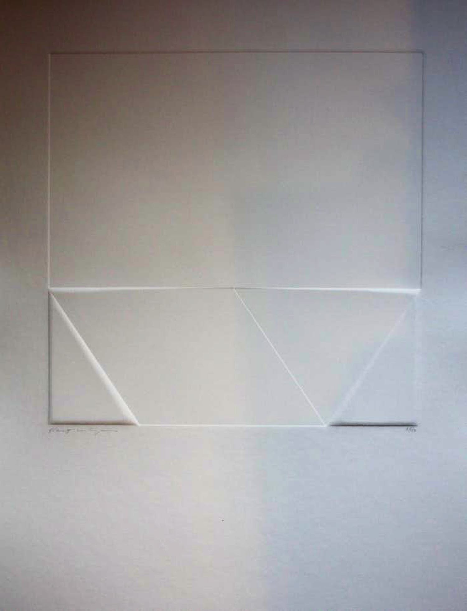Harry van Kuyk - Minimalistische compositie, reliëfdruk - 1973 kopen? Bied vanaf 195!