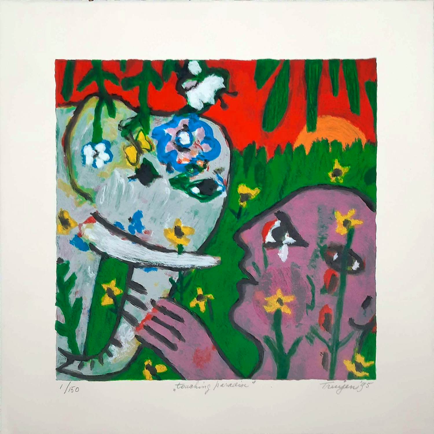 Hans Truijen - zeefdruk - Touching Paradise 1/150 - 1995 - 25773 kopen? Bied vanaf 125!