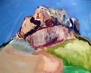 Jaap Hillenius - Gouache: Zomerlandschap in Frankrijk - 1967 verkocht voor € 100!