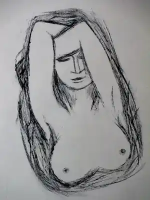 Wally Elenbaas - Vrouwelijk Naakt - Litho verkauft für € 15!
