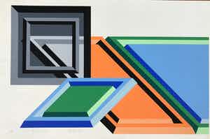Michael Challenger - OK My Side Too - Zeefdruk - Gesigneerd - Artist Proof verkocht voor € 55!