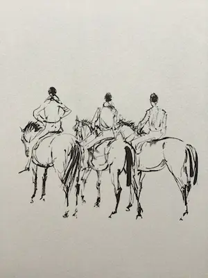 Piet Klaasse - Paarden, proefdrukken offsetlitho, 2-zijdig bedrukt, gesigneerd in druk kopen? Bied vanaf 20!