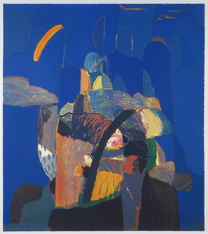 Ahmad Baldin - Zeefdruk, Nacht - Ingelijst kopen? Bied vanaf 20!