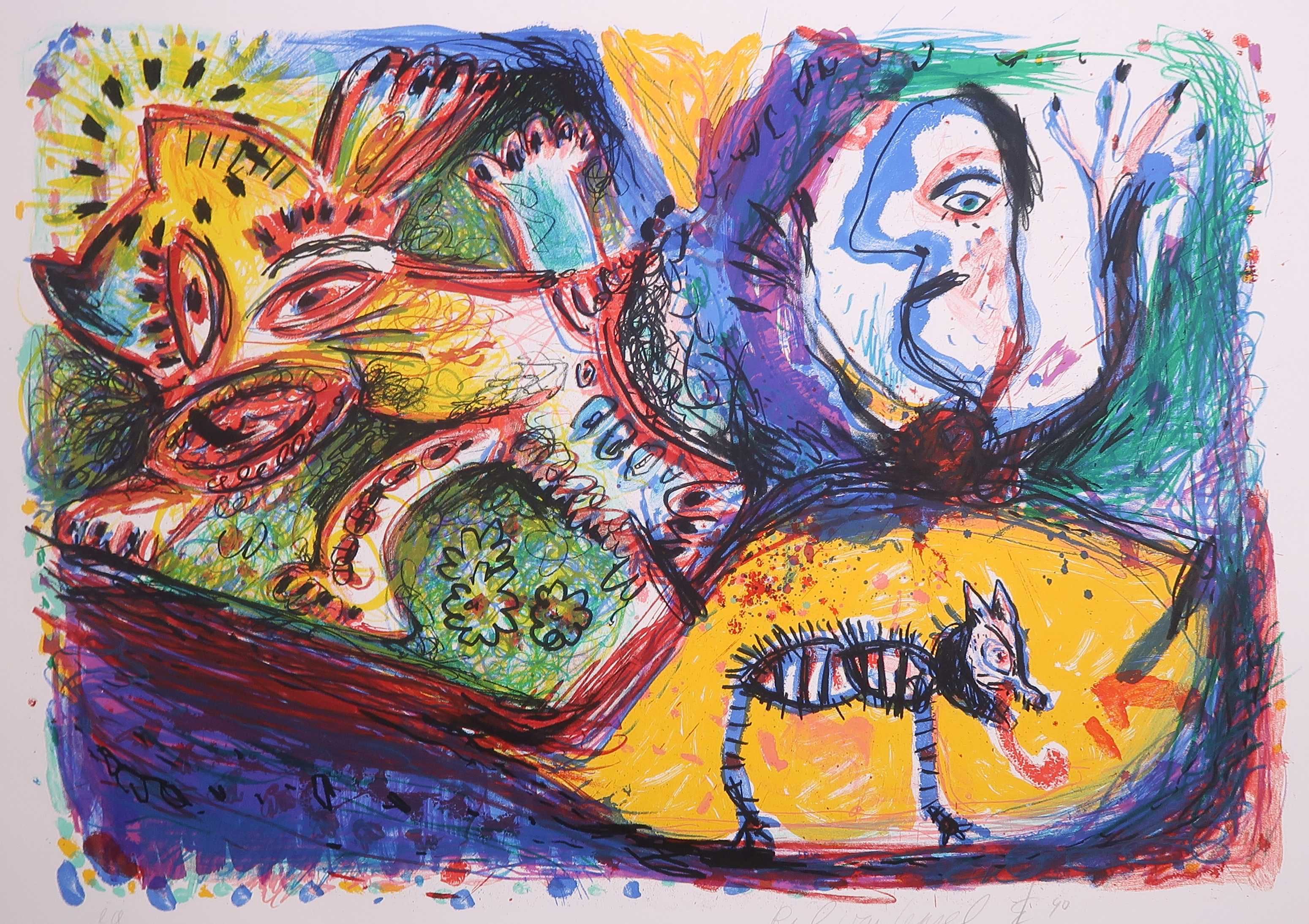 Rik van Iersel - Zeefdruk, Zonder titel kopen? Bied vanaf 20!