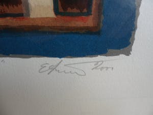 Eric Toebosch - Zeefdruk, 2000, 'Over het mysterie van de gouden ballen' kopen? Bied vanaf 60!