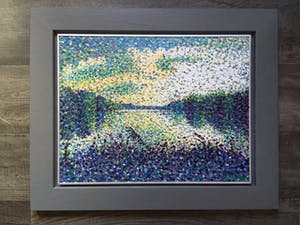 Jack Vissers - Aan het meer - acryl op paneel, ingelijst kopen? Bied vanaf 95!