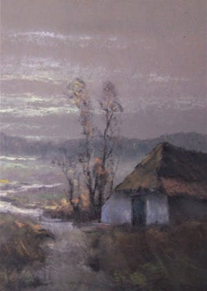 Gerard Cox (jr.) - Landschap met schaapskooi. kopen? Bied vanaf 40!