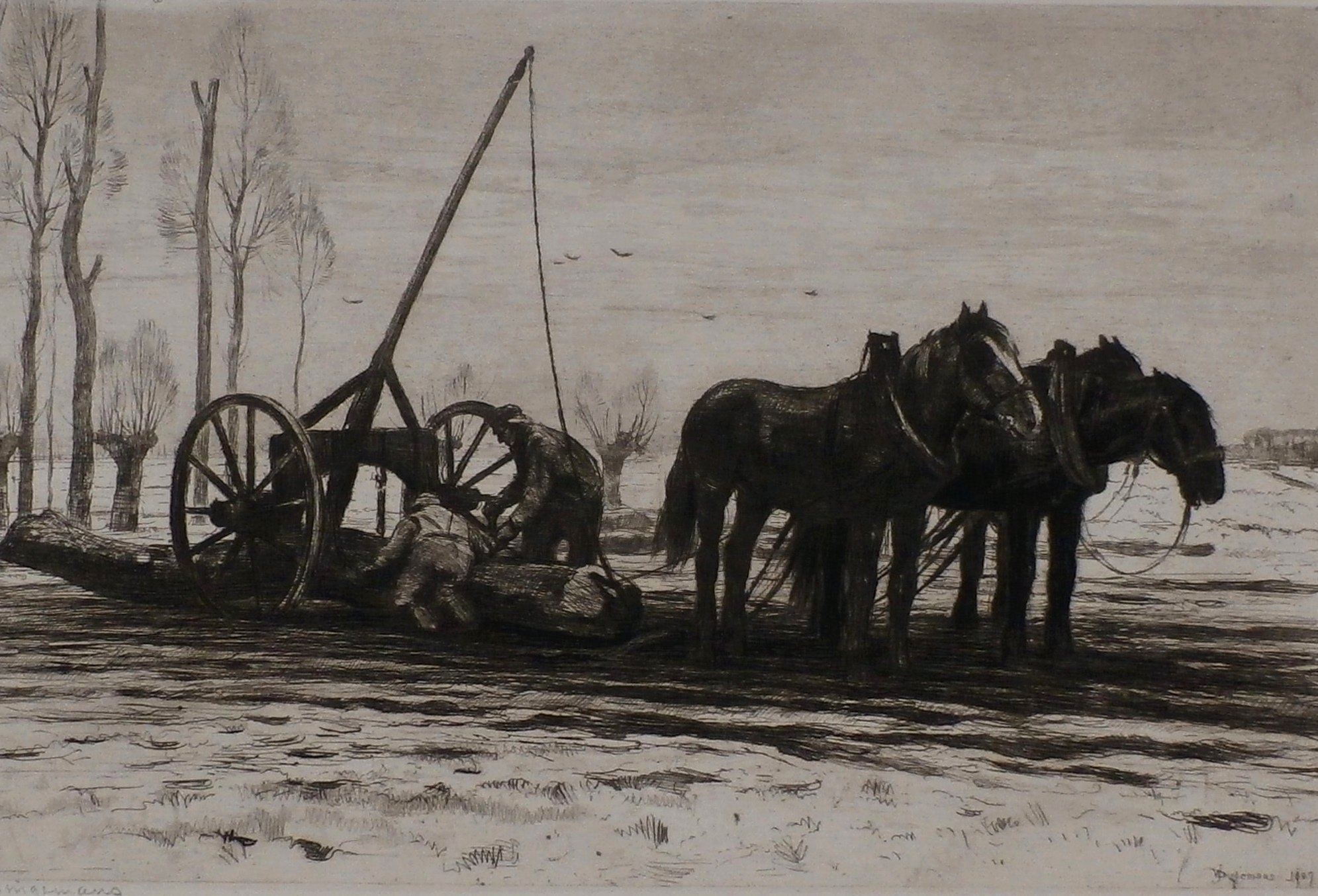 Waalko Jans Dingemans (sr.) - ets: ploegende paarden kopen? Bied vanaf 55!