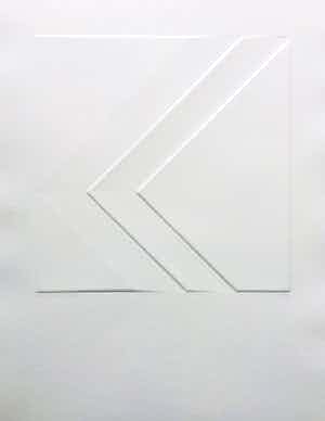 Harry van Kuyk - minimalistische diepdruk - 1973 - ZERO. verkocht voor € 275!