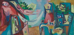 Joe Wols - Acryl op board, Nada mas todos - Ingelijst kopen? Bied vanaf 1!