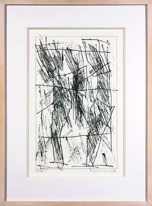 Jan Schoonhoven - Zeefdruk uit het portfolio Formatie - Ingelijst verkocht voor € 250!