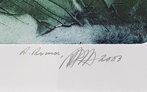 Ad Arma - Ets: 'Reading my SF' - Ingelijst (Zeer groot) kopen? Bied vanaf 195!