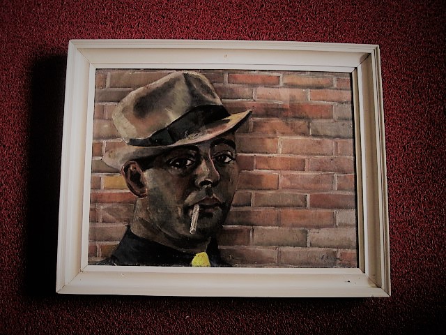 Eduard Croiset - 1936 - Flamboyant zelfportret van Joods Amsterdamse (reclame)schilder  kopen? Bied vanaf 1!