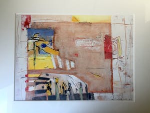 Anneke Peereboom - "Brown Sugar" - Acryl op Papier, Mooi Ingelijst kopen? Bied vanaf 125!