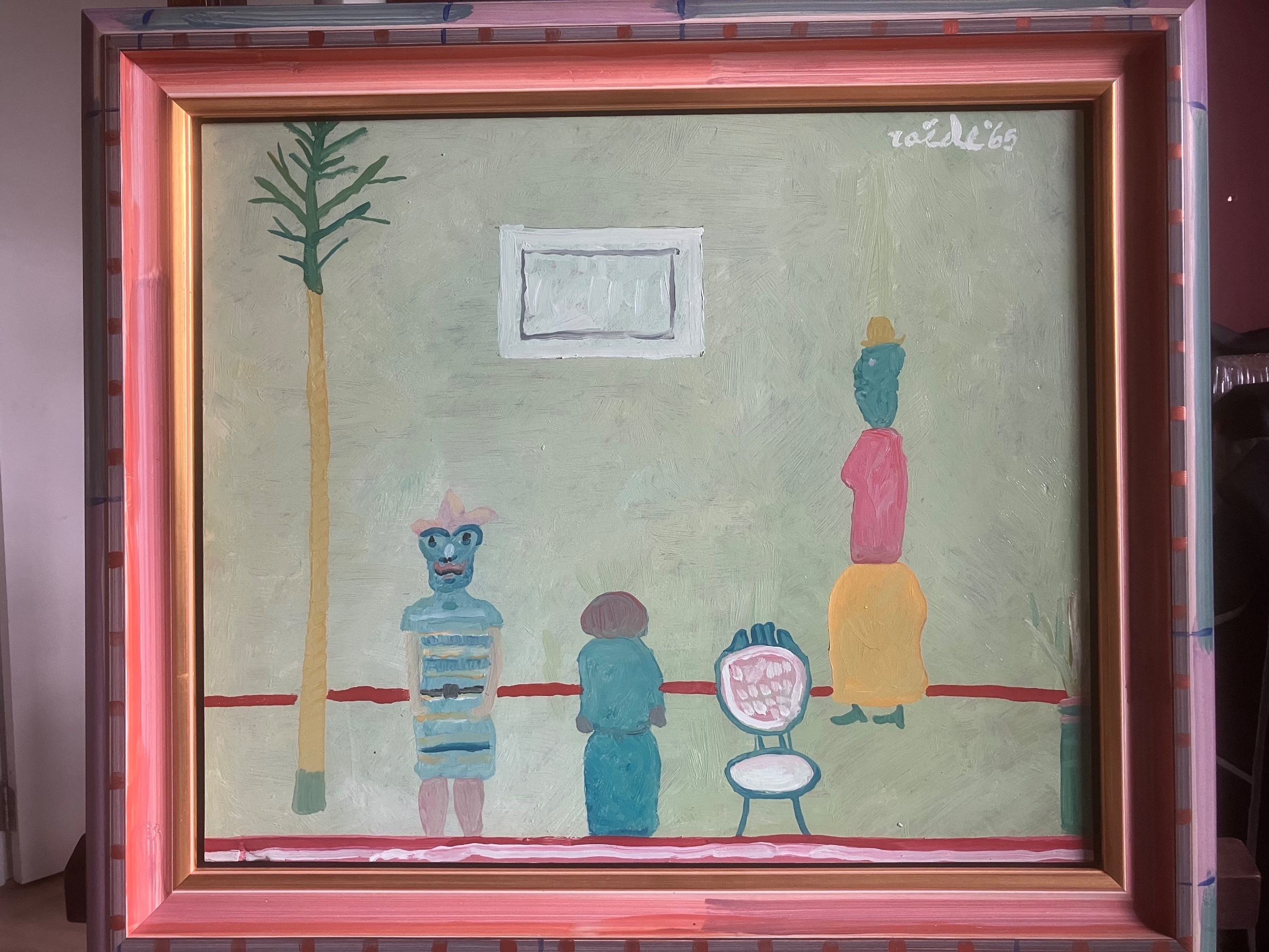 Jan Roëde - interieur met figuren kopen? Bied vanaf 600!