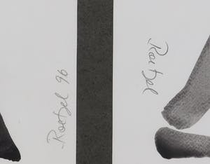 Marianne Roetzel - Inkttekening, Twee figuren kopen? Bied vanaf 1!