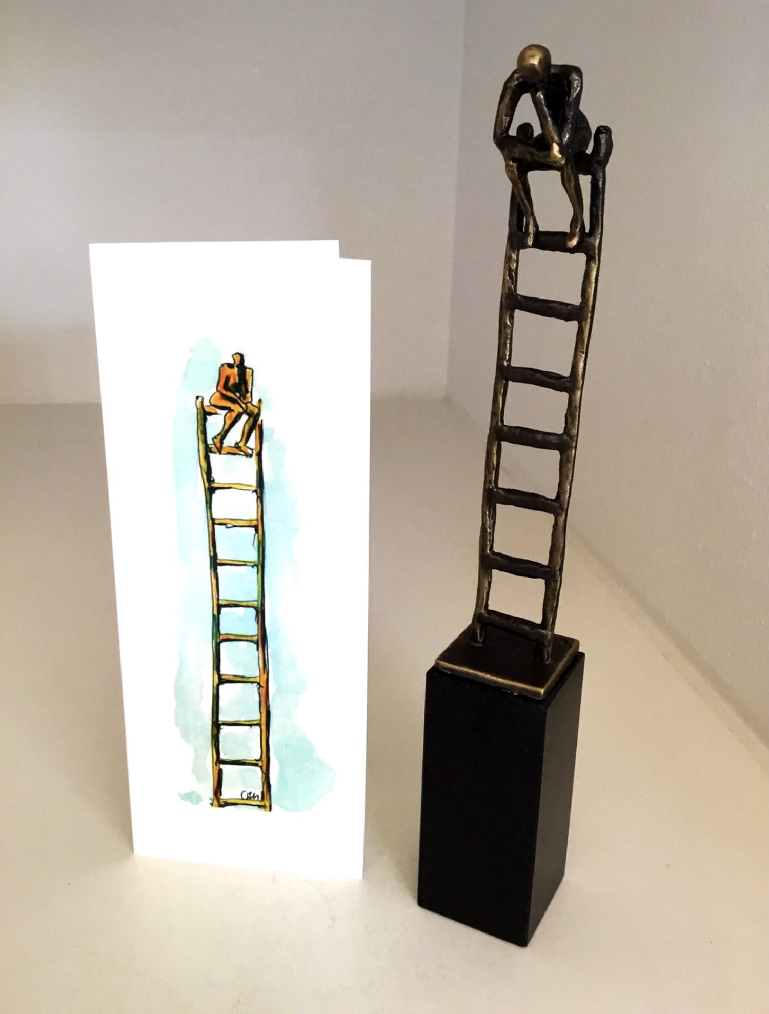 Corry Ammerlaan - Sculptuur “ De denkende mens “ kopen? Bied vanaf 1!