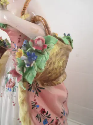 Real Fabbrica Capodimonte - Handgeschilderde figuurtje 30 cm! kopen? Bied vanaf 50!