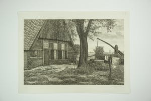 Albert Hemelman - Boerderij met put - ets kopen? Bied vanaf 50!