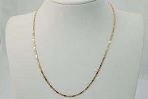 2518 - Elegant  - klein model - 14 karaats geel-gouden zg. "Anker" collier kopen? Bied vanaf 120!