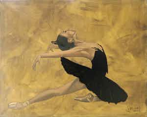 Valentin Bakardjiev - Olieverf op doek, The Night at the Opera IV (Groot) verkocht voor € 80!