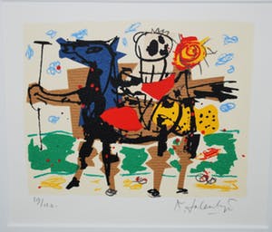 Kees Salentijn - Kleurenzeefdruk oplage 120, mooi ingelijst kopen? Bied vanaf 55!