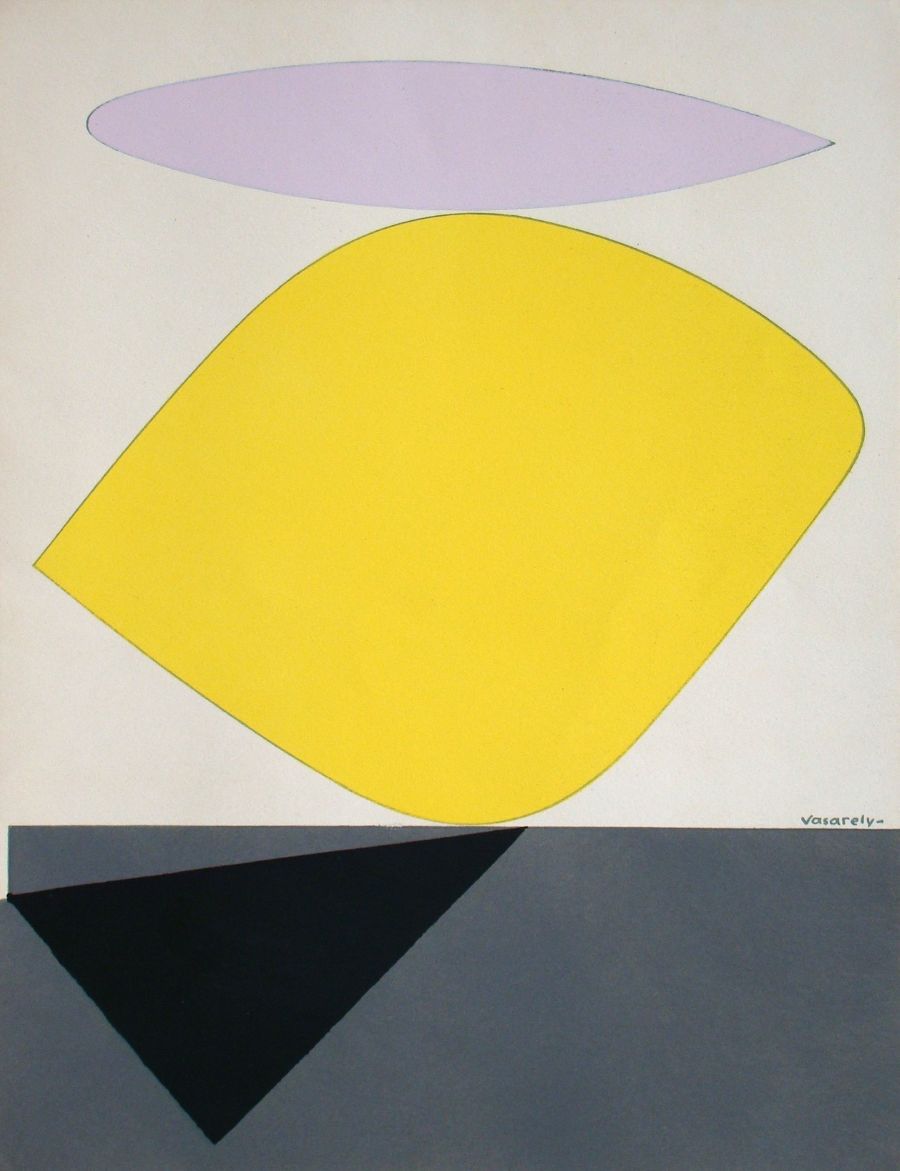 Victor Vasarely - Sauzon II. - 1952 - Lithografie in beperkte oplage - Gesigneerd - Atelier Arcay kaufen? Bieten Sie von 550!