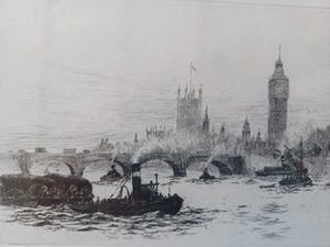 James Ardern Grant - London. (Westminster from the river) kopen? Bied vanaf 39!