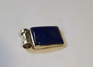 Nieuwe zilveren hanger met kobalt blauwe Lapis Lazuli kopen? Bied vanaf 50!