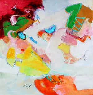 Henk van Vessem - Olieverf op doek - 1990 verkocht voor € 450!